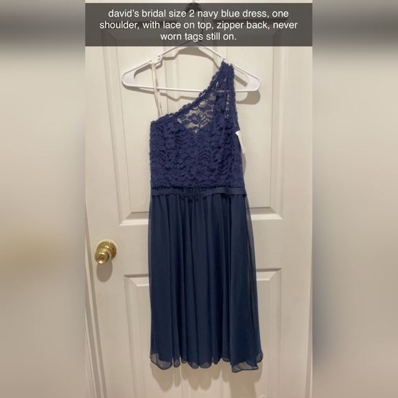 David's Bridal Dresses & Skirts - David's Bridal Or Shoulder Dress